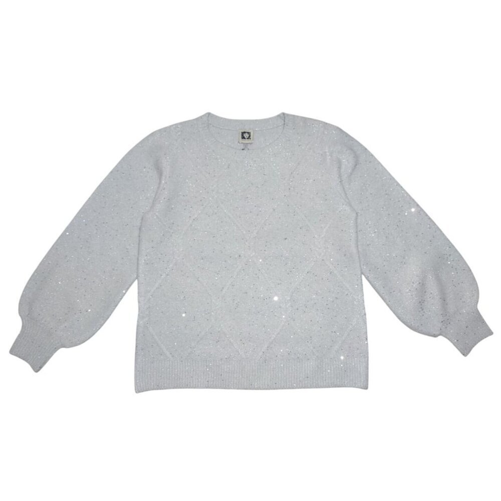 Anne Klein Women's Sparkly Sequin Knit Sweater, Size S NWT.